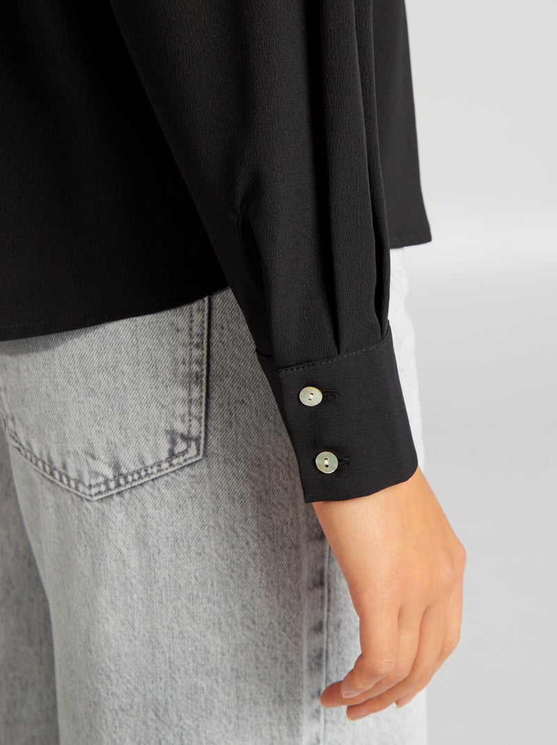 Camicetta morbida nero - Kiabi