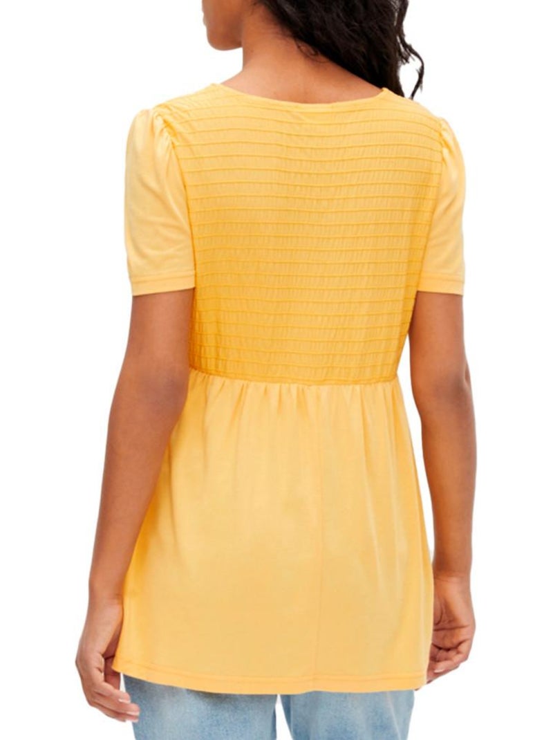 Camicetta Premaman Mamalicious da Donna Giallo - Kiabi