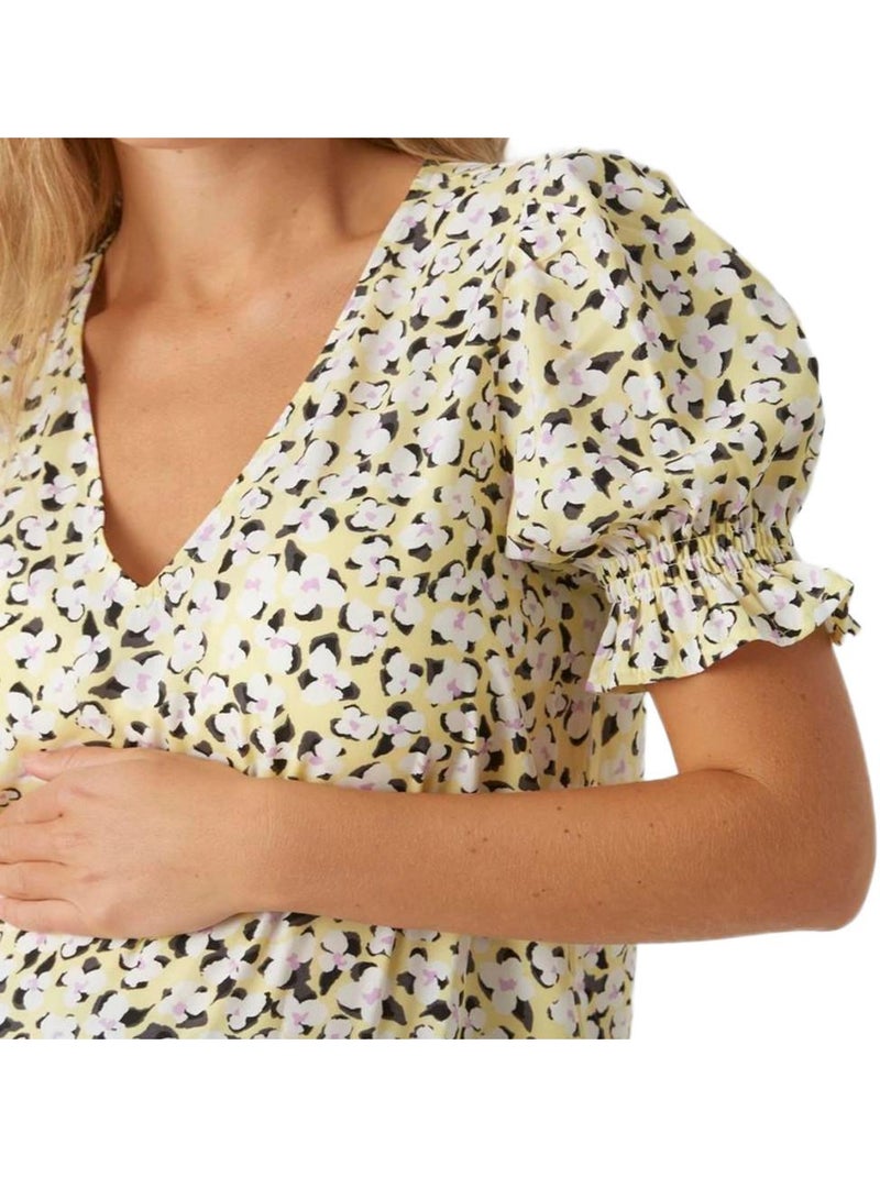 Camicetta Premaman Vero Moda da Donna Giallo - Kiabi