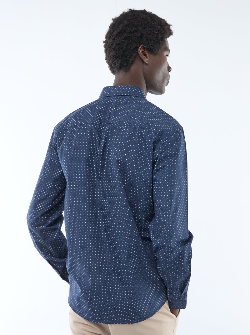 Camicetta regular a pois BLU - Kiabi