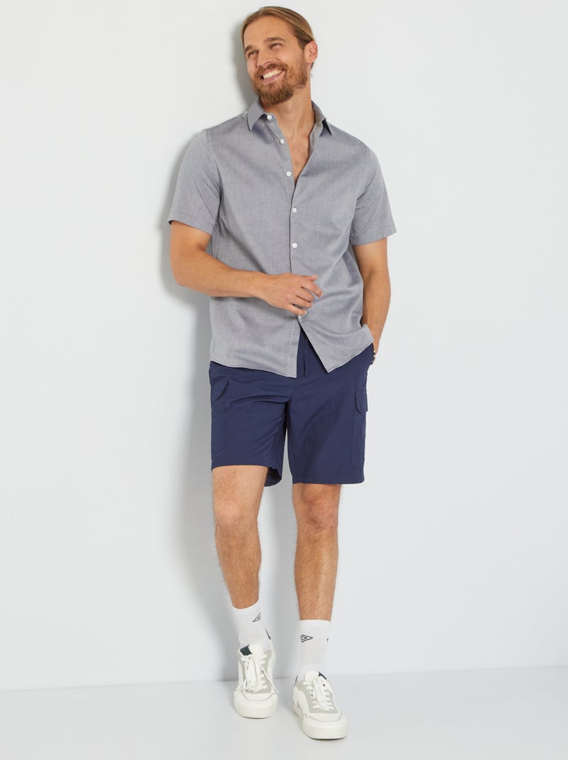 Camicetta regular in cotone BLU - Kiabi
