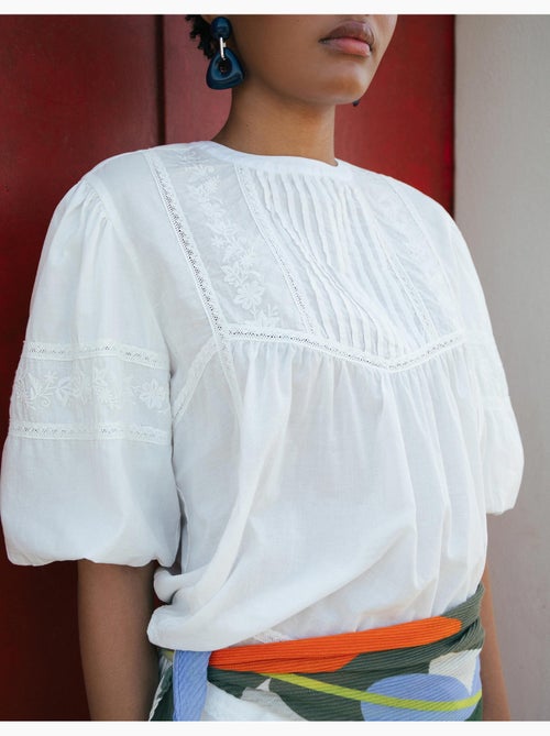 Camicetta ricamata, mo fashion - Kiabi