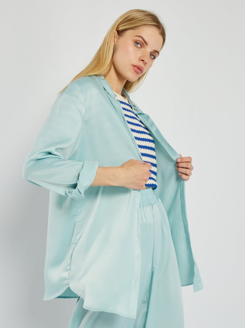 Camicetta satinata BLU - Kiabi