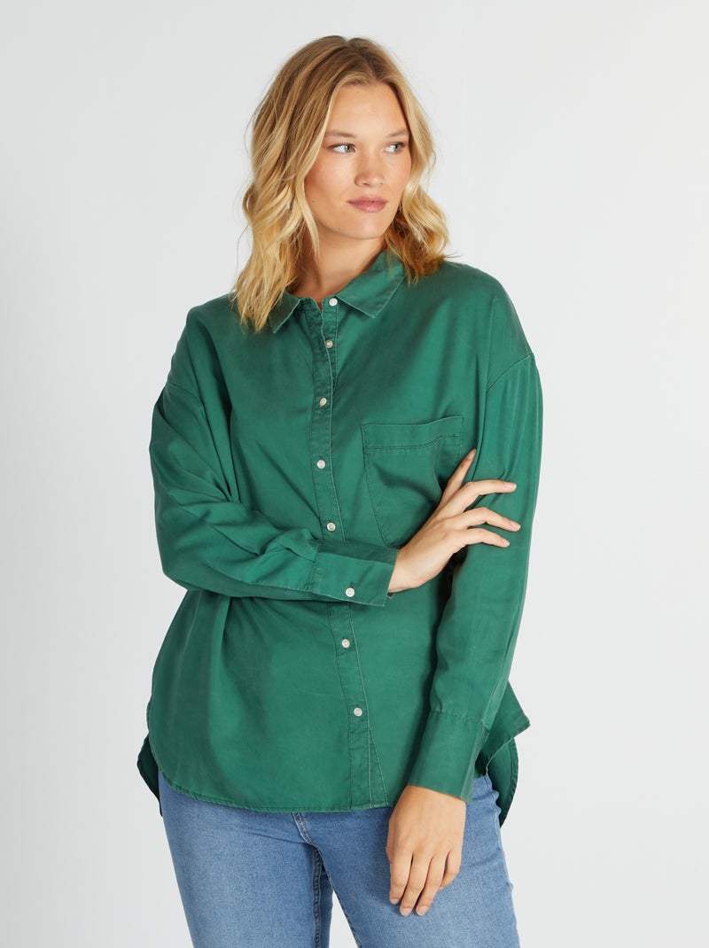 Camicetta tinta unita Verde - Kiabi