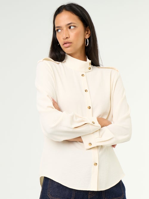 Camicia a collo alto e inserti sulle spalle - Kiabi