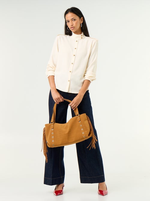 Camicia a collo alto e inserti sulle spalle - Kiabi