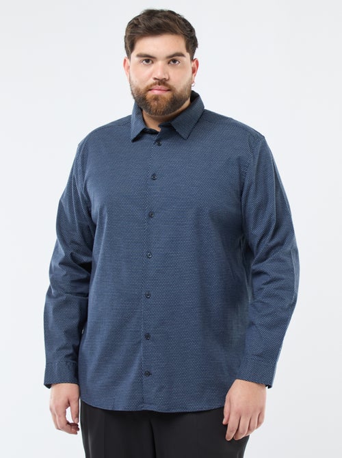 Camicia a fantasia regular in cotone - Kiabi