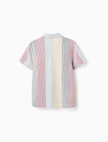 Camicia a manica corta in cotone a righe You&Me