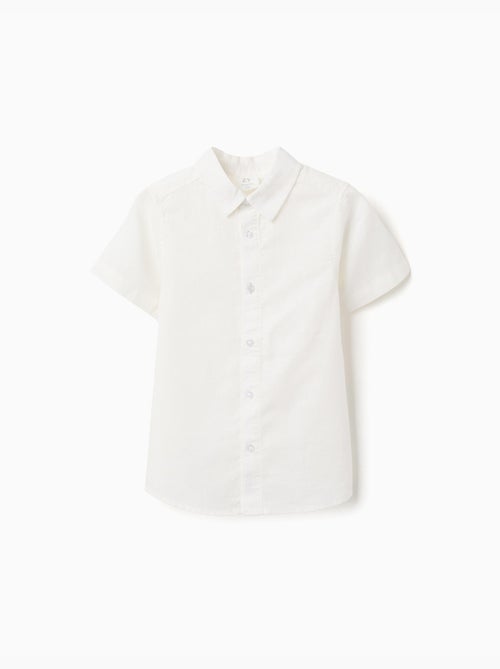 Camicia a manica corta in lino e cotone - Kiabi Camicia a manica corta in lino e cotone - Kiabi