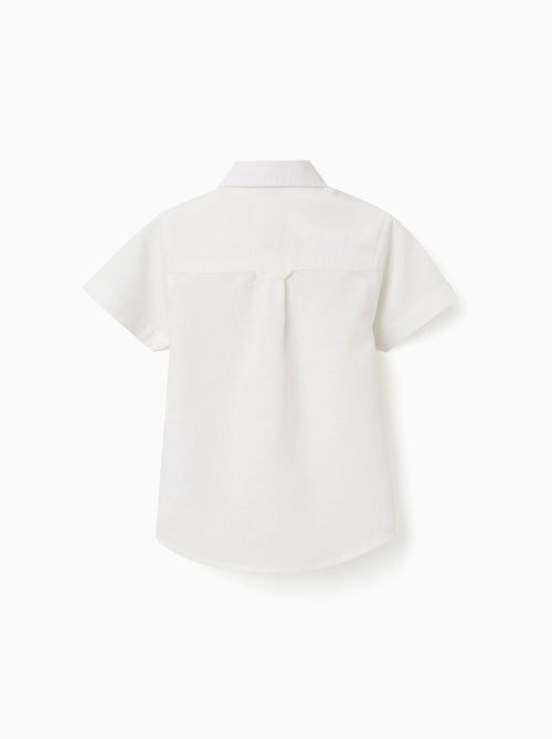 Camicia a manica corta in lino e cotone - Kiabi