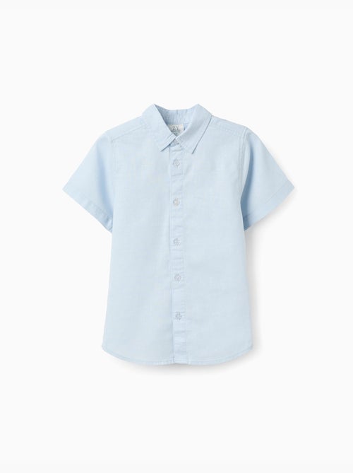 Camicia a manica corta in lino e cotone - Kiabi Camicia a manica corta in lino e cotone - Kiabi