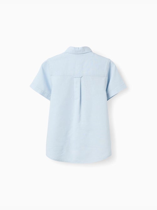 Camicia a manica corta in lino e cotone - Kiabi Camicia a manica corta in lino e cotone - Kiabi