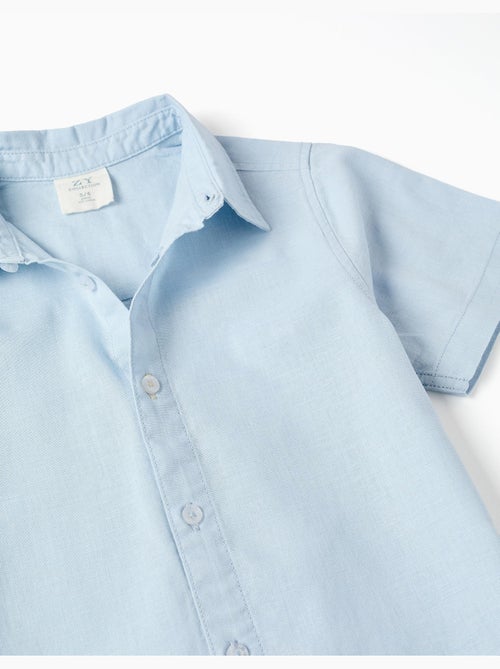 Camicia a manica corta in lino e cotone - Kiabi Camicia a manica corta in lino e cotone - Kiabi