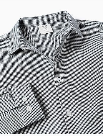 Camicia a manica lunga con motivo a quadretti