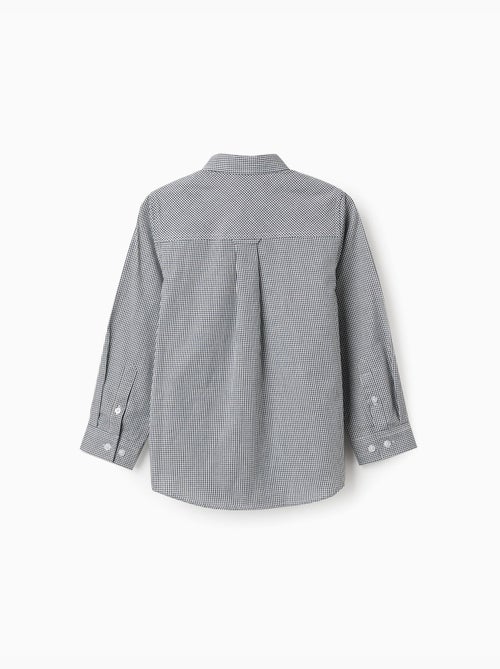 Camicia a manica lunga con motivo a quadretti - Kiabi