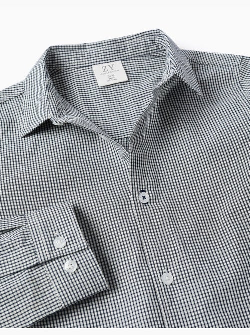 Camicia a manica lunga con motivo a quadretti - Kiabi