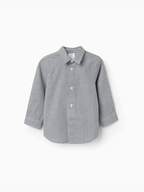 Camicia a manica lunga con motivo a quadretti - Kiabi