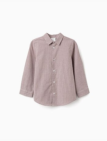 Camicia a manica lunga con motivo a quadretti