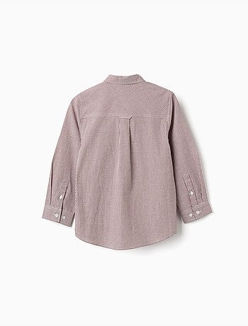 Camicia a manica lunga con motivo a quadretti
