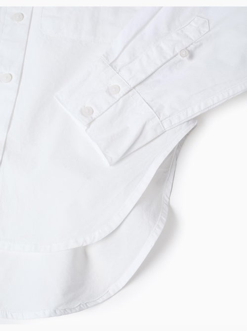 Camicia a manica lunga in popeline con spalle scese - Kiabi