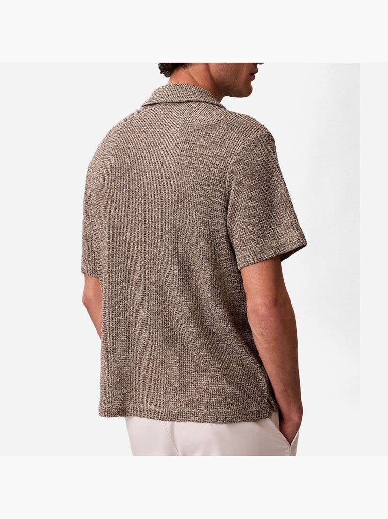 Camicia a maniche corte - Calvin Klein Ecru - Kiabi