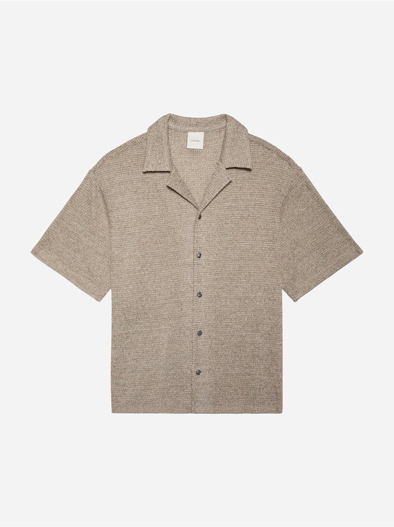Camicia a maniche corte - Calvin Klein Ecru - Kiabi