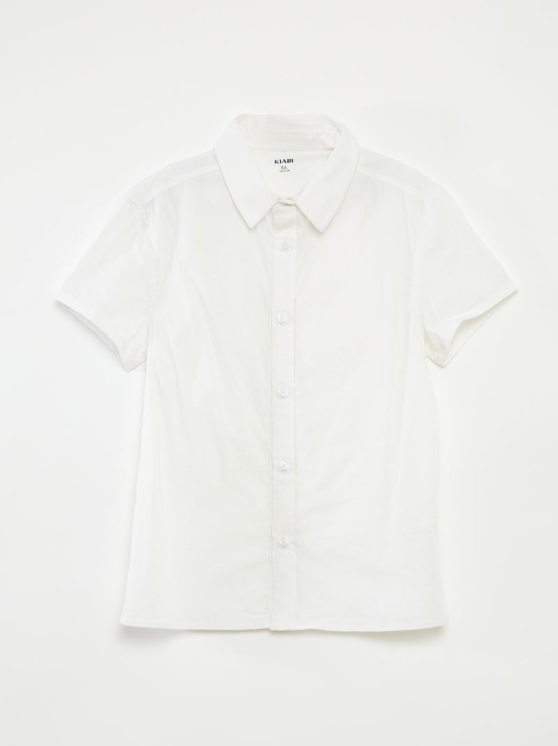 Camicia a maniche corte - collezione facile da indossare bianco - Kiabi