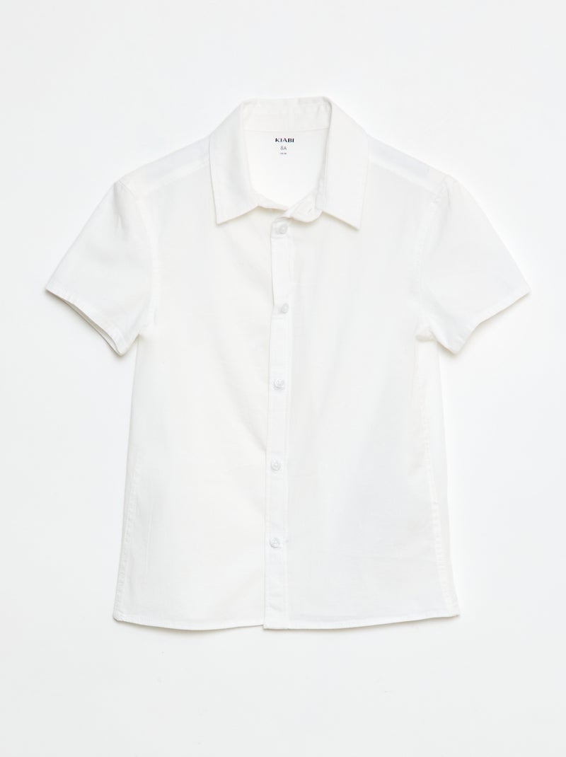 Camicia a maniche corte - collezione facile da indossare bianco - Kiabi