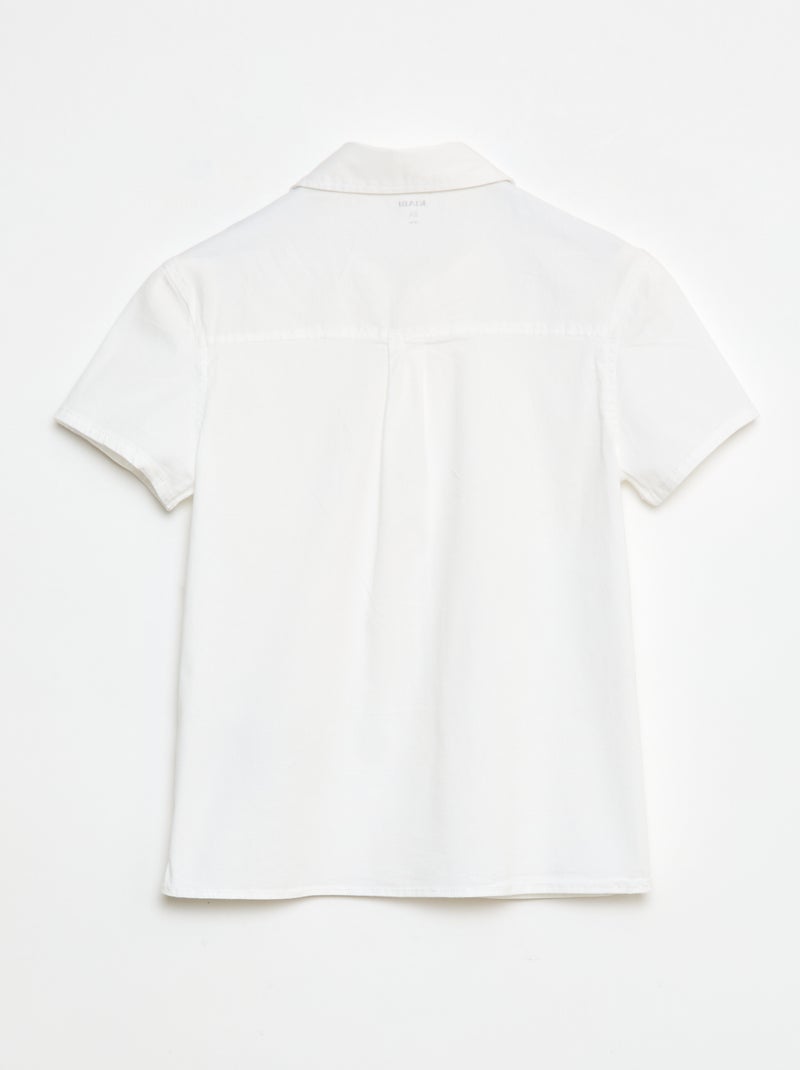 Camicia a maniche corte - collezione facile da indossare bianco - Kiabi