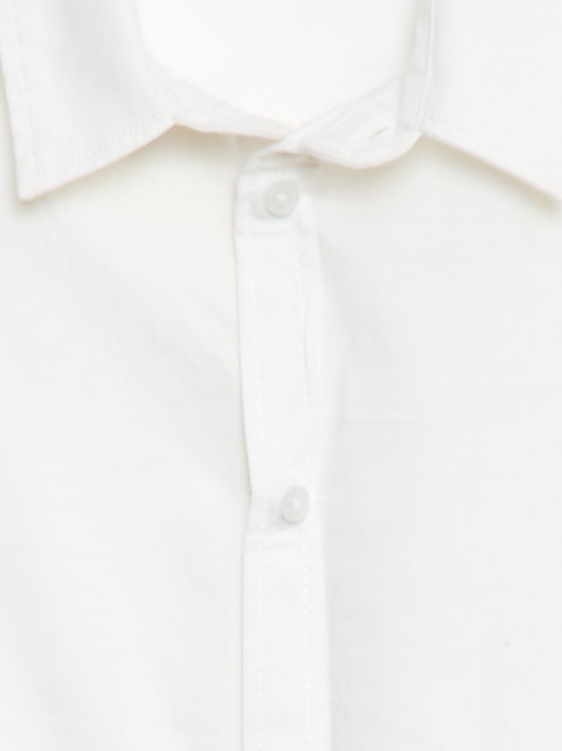 Camicia a maniche corte - collezione facile da indossare bianco - Kiabi