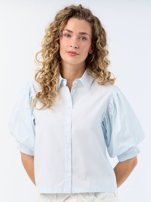 Camicia a maniche corte a palloncino - Kiabi