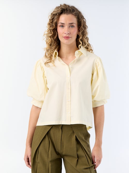 Camicia a maniche corte a palloncino - Kiabi