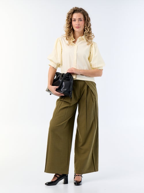 Camicia a maniche corte a palloncino - Kiabi