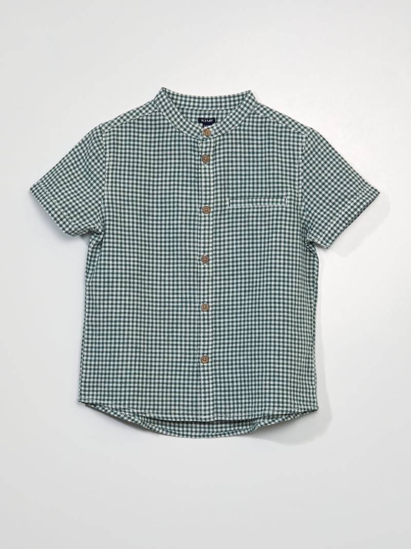 Camicia a maniche corte a quadri BIANCO - Kiabi