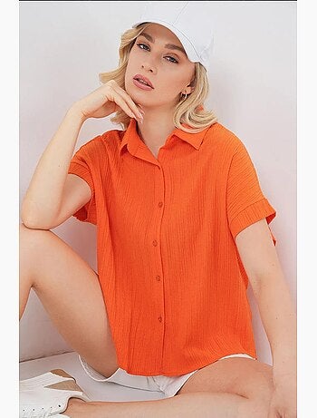 Camicia a maniche corte a righe bdart