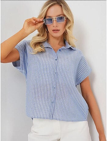 Camicia a maniche corte a righe bdart