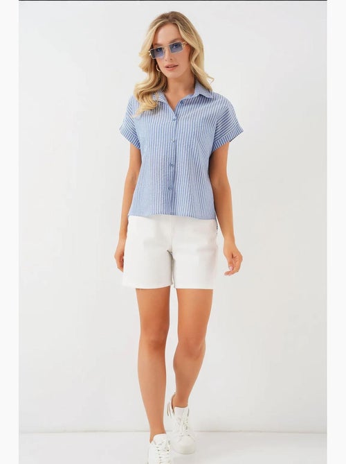 Camicia a maniche corte a righe bdart - Kiabi Camicia a maniche corte a righe bdart - Kiabi