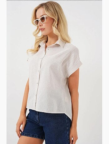 Camicia a maniche corte a righe bdart