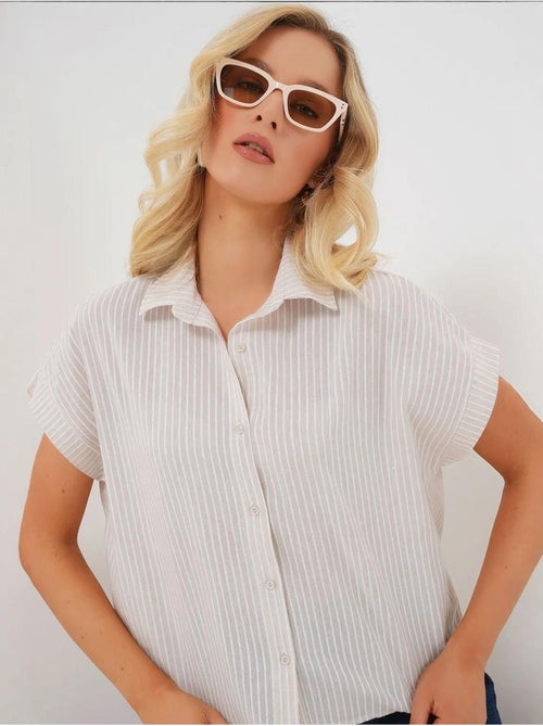 Camicia a maniche corte a righe bdart - Kiabi Camicia a maniche corte a righe bdart - Kiabi