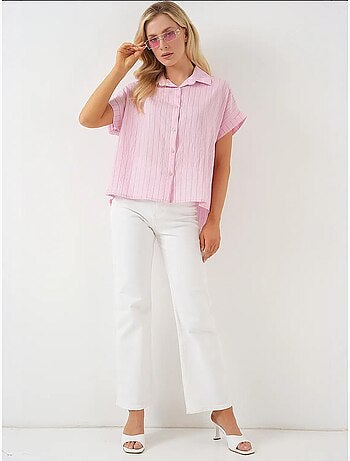 Camicia a maniche corte a righe bdart