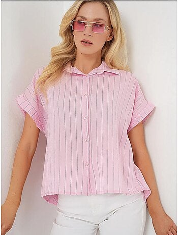 Camicia a maniche corte a righe bdart