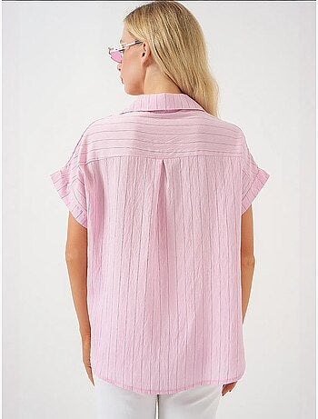 Camicia a maniche corte a righe bdart