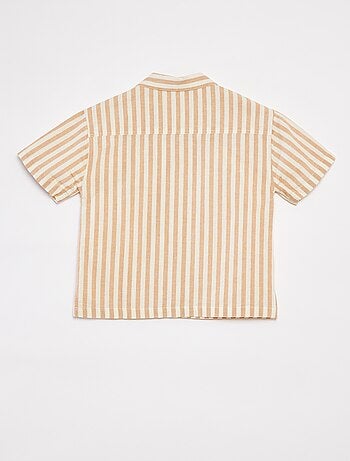 Camicia a maniche corte a righe