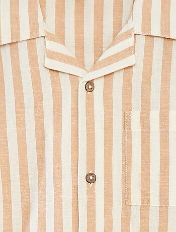 Camicia a maniche corte a righe