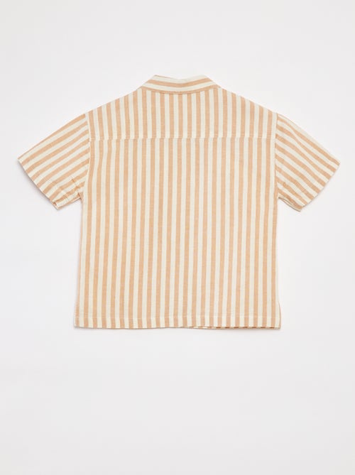 Camicia a maniche corte a righe - Kiabi