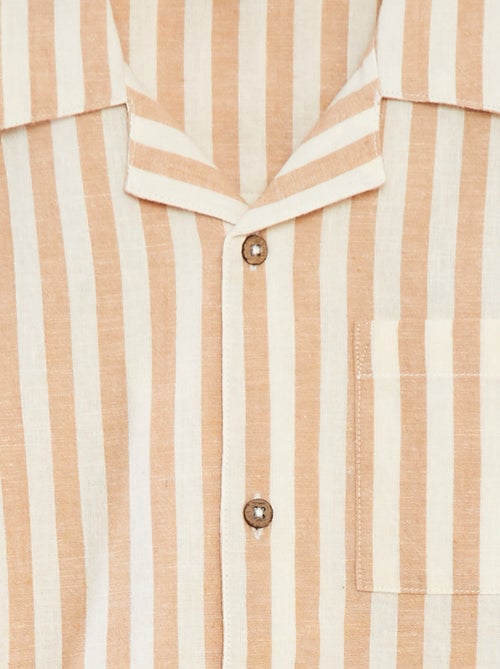 Camicia a maniche corte a righe - Kiabi