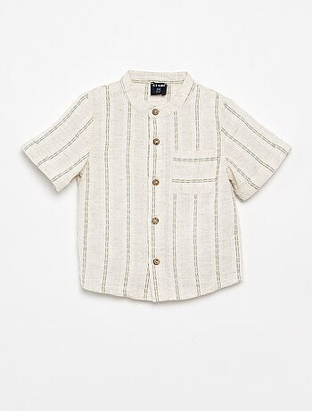 Camicia a maniche corte a righe
