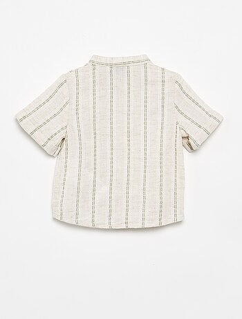 Camicia a maniche corte a righe