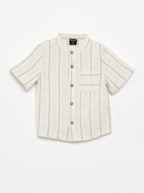 Camicia a maniche corte a righe - Kiabi