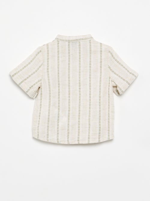 Camicia a maniche corte a righe - Kiabi